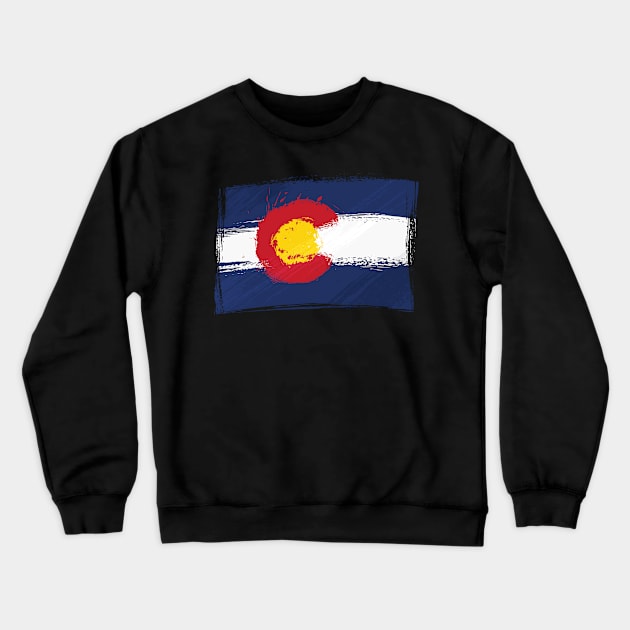 COLORADO STATE FLAG Crewneck Sweatshirt by Bristlecone Pine Co.